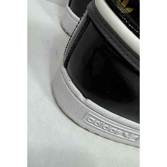 Adidas Concord 2 Mid Black Patent Leather Sneaker Men’s Size 11 BB8775 Shoes - Picture 2 of 11